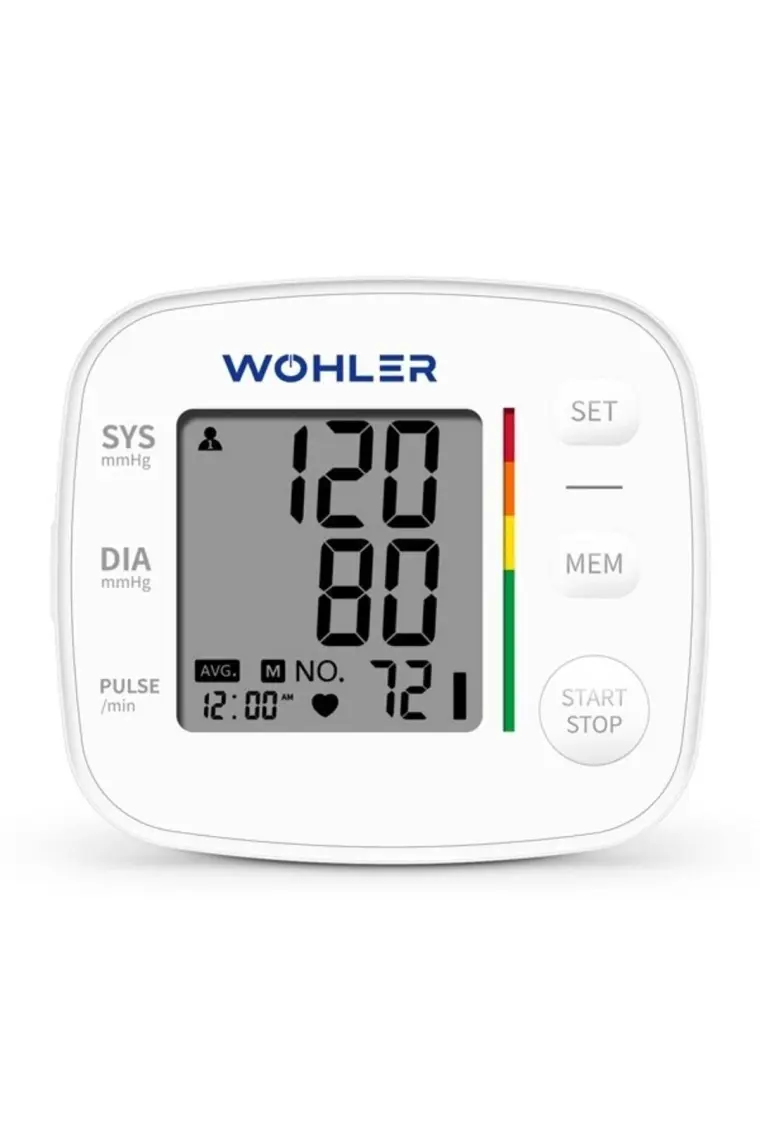 Wohler Bilekten Ölçer Dijital Tansiyon Aleti , Nabız Ölçer , 2 x 120 Ölçüm Hafıza , Saklama Kutulu