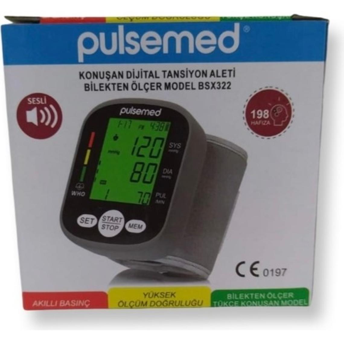 Pulsemed Bilekten Ölçer Türkçe Konuşan Tansiyon Aleti