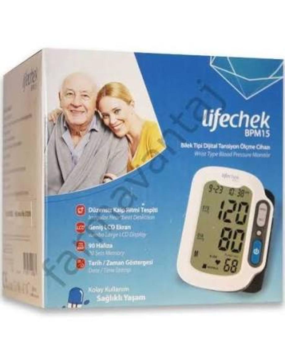 Lifechek Bilek Tipi Dijital Tansiyon Ölçme Cihazı Bpm 15