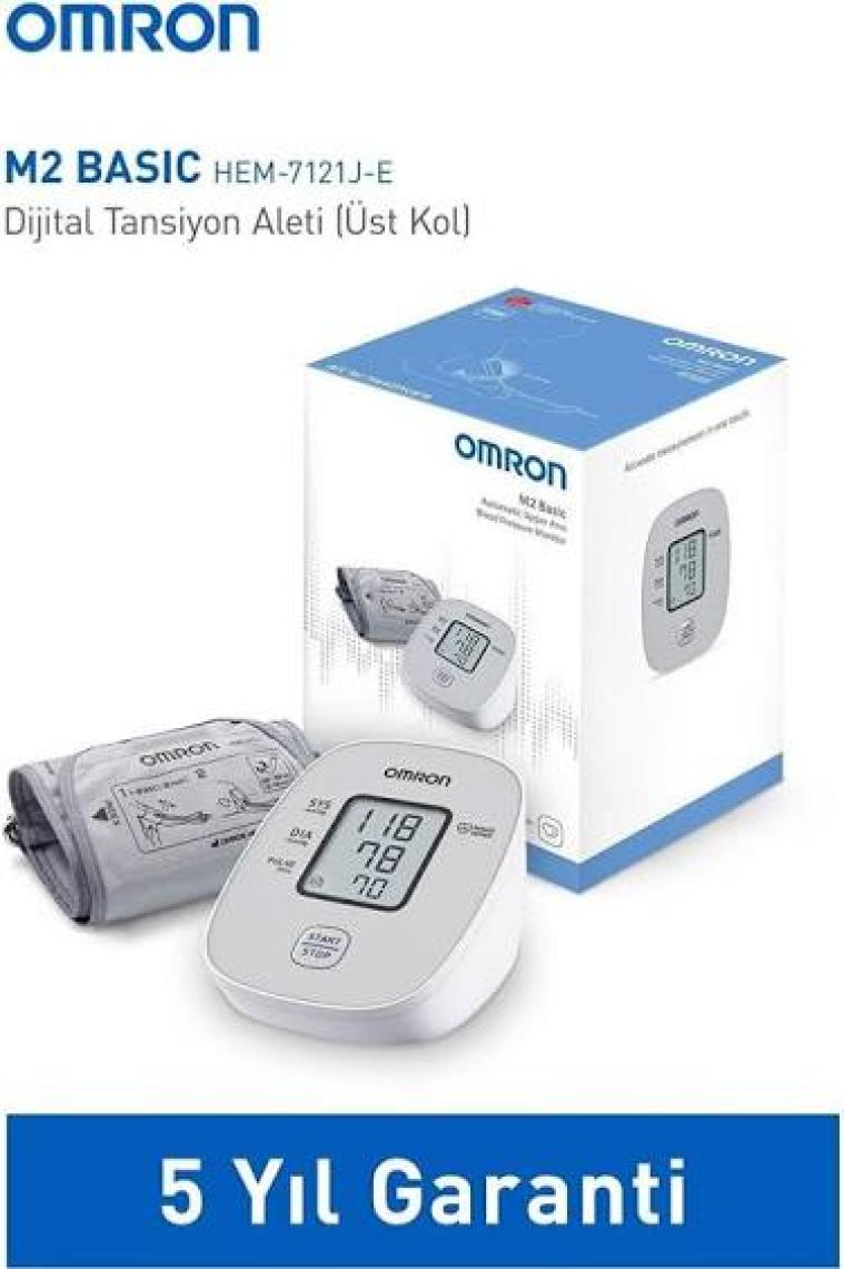 Omron M2 Basic HEM-7121J-E Üst Koldan Ölçer Dijital Tansiyon Aleti