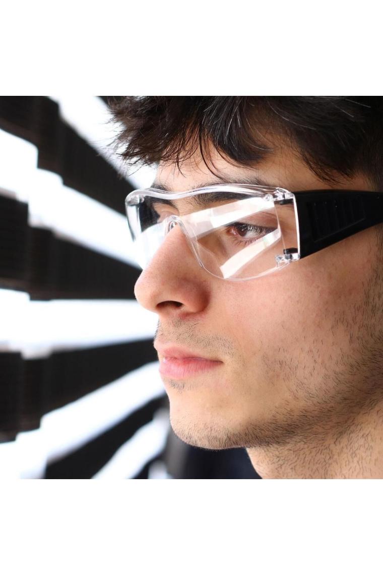 İş Güvenlik Güvenliği Gözlüğü Lazer Uv Laboratuvar Koruyucu Kaynak Gözlüğü Korumalı Gözlük Şeffaf