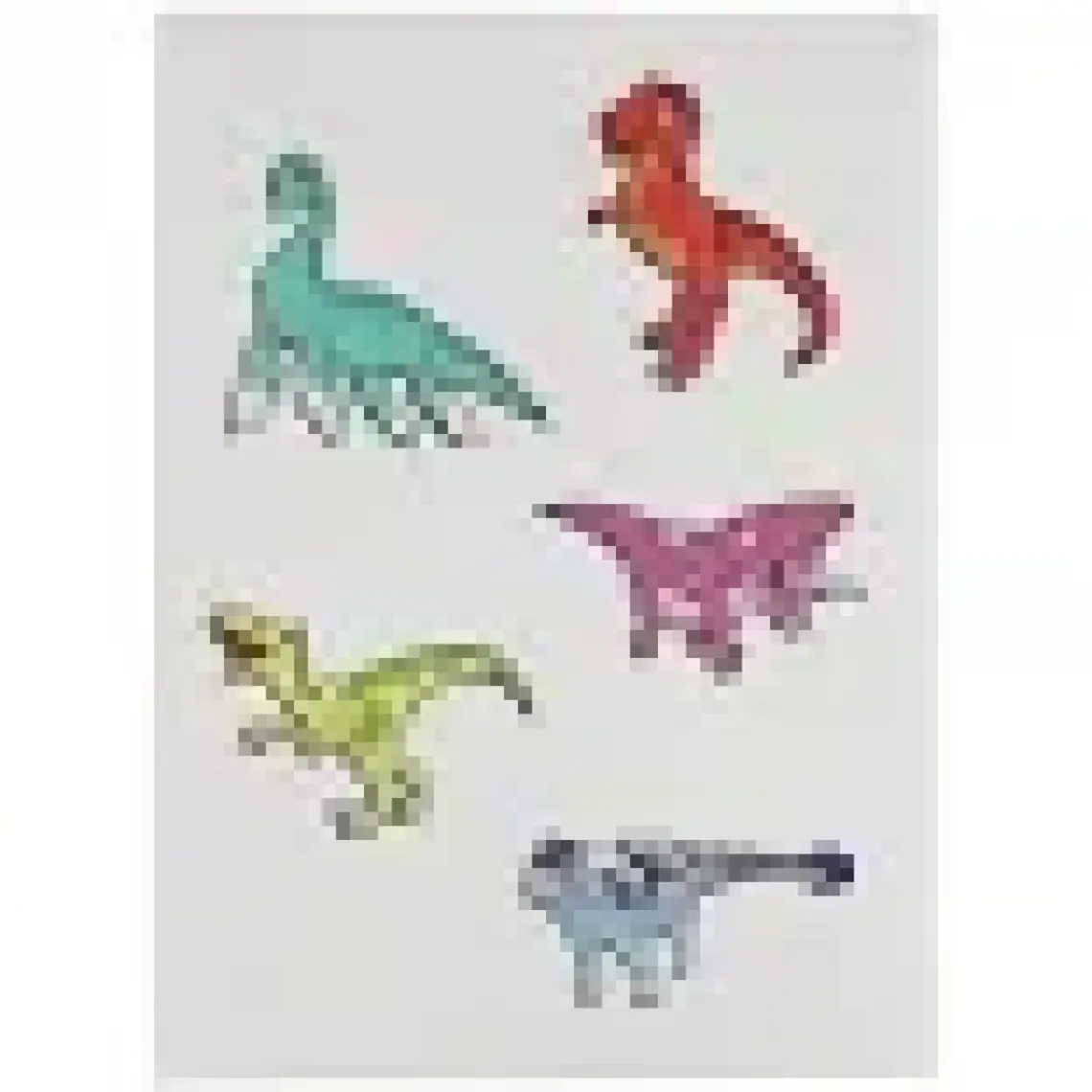 Junoo HoloToyz Tattoo Jurassic Dinos ARUyumlu Geçici Dövme