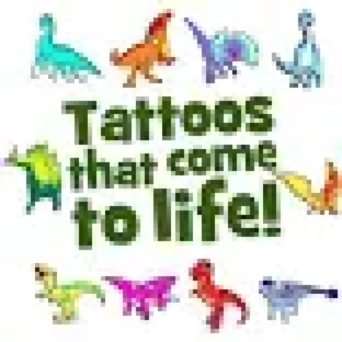 Junoo HoloToyz Tattoo Jurassic Dinos ARUyumlu Geçici Dövme