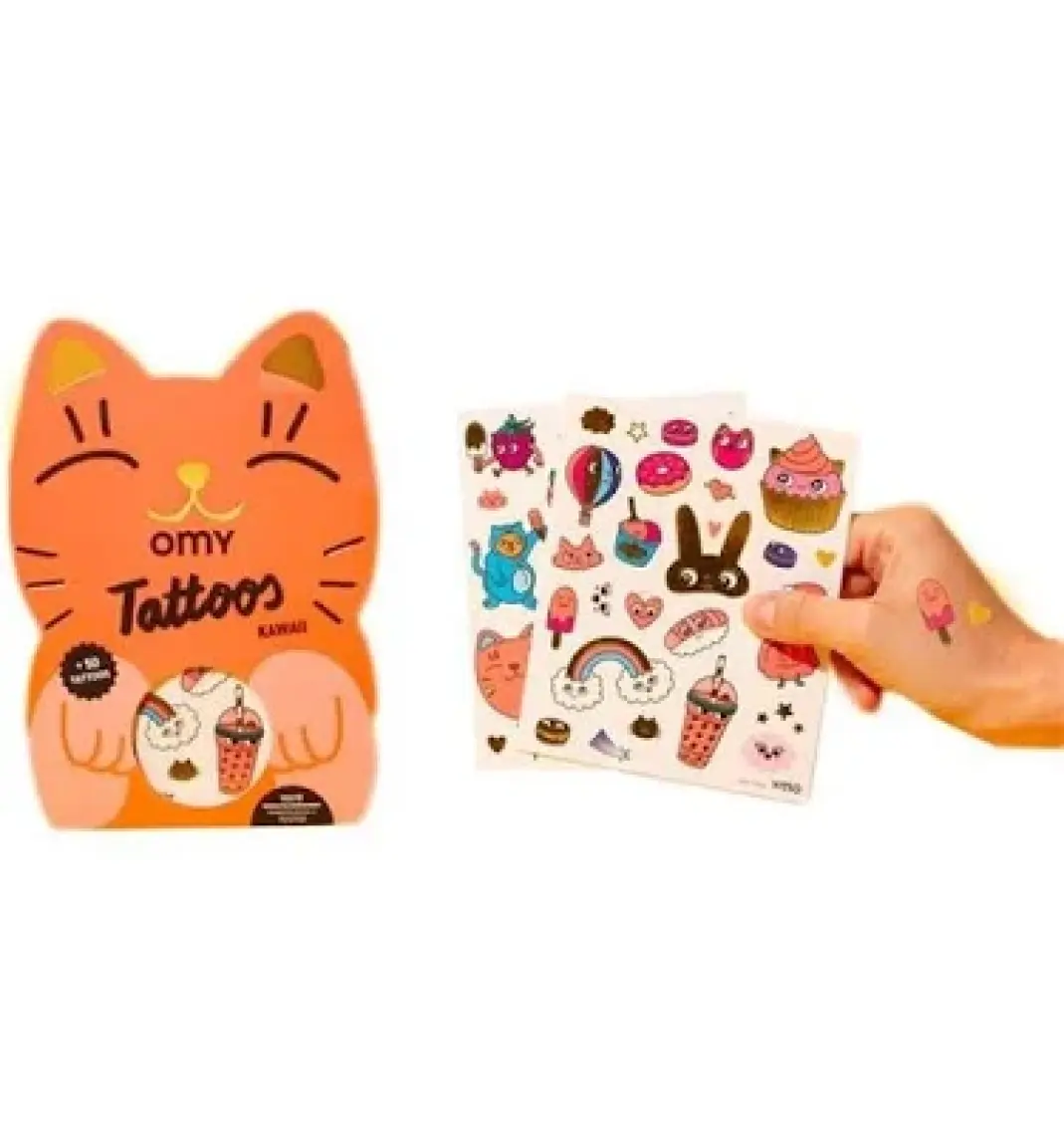 Omy Tattoo Çocuk Geçici Dövme - Kawaii (50 Adet)