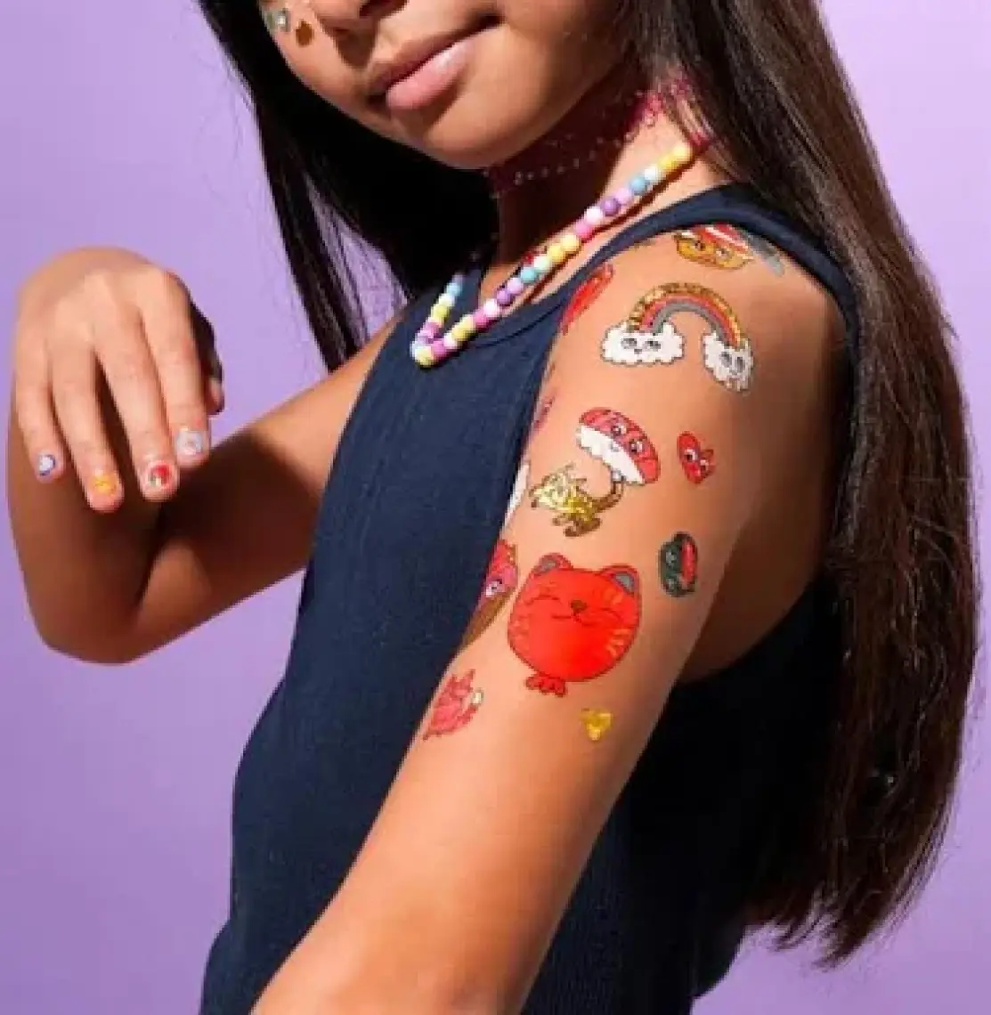 Omy Tattoo Çocuk Geçici Dövme - Kawaii (50 Adet)