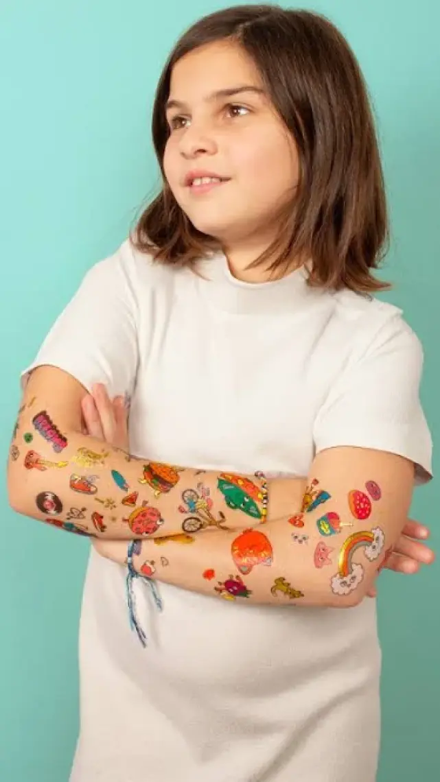 Omy Tattoo Çocuk Geçici Dövme - Kawaii (50 Adet)