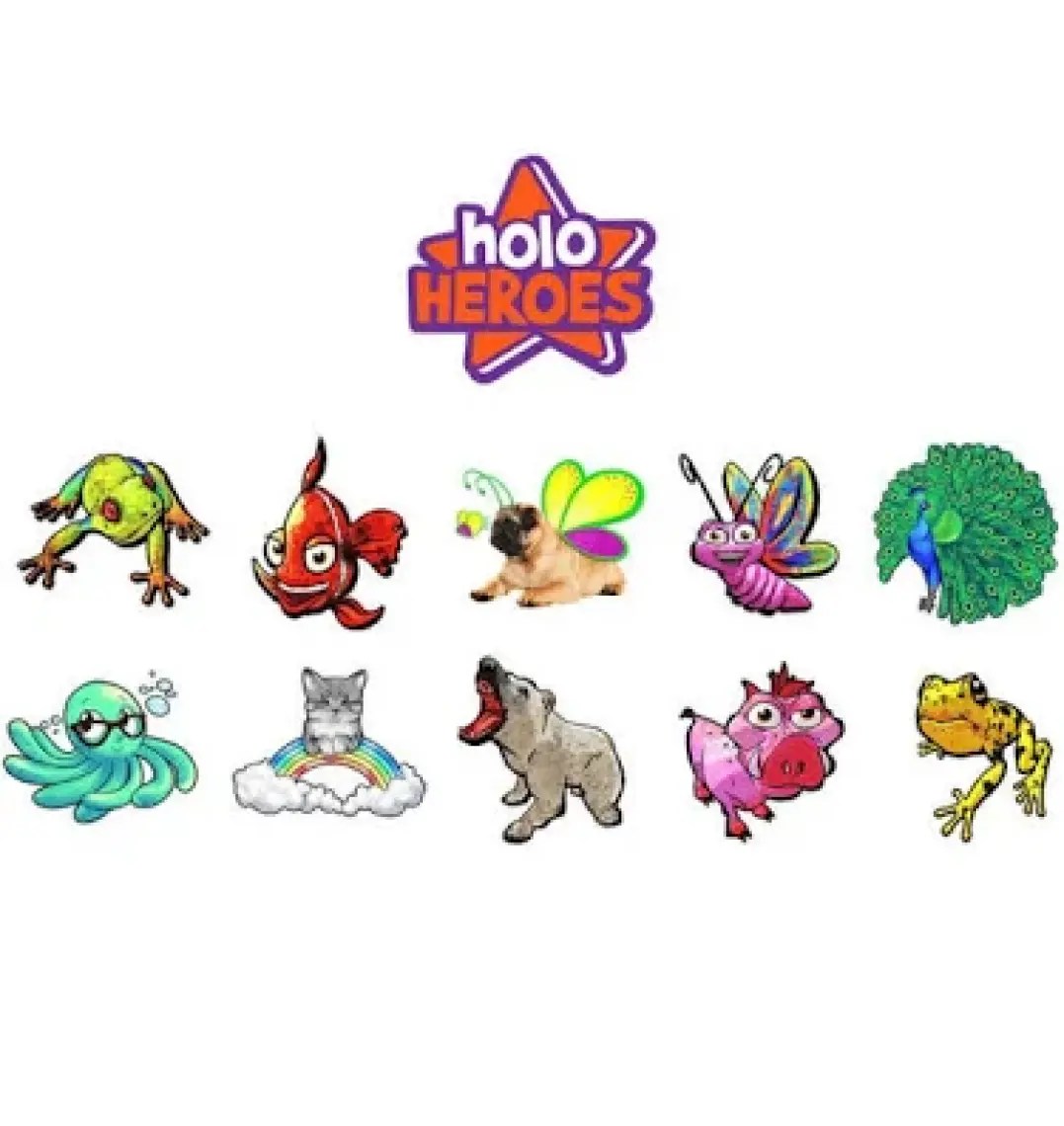 Holo Toyz Holotoyz Tattoo Super Sea Creatures Ar Uyumlu Geçici Dövme