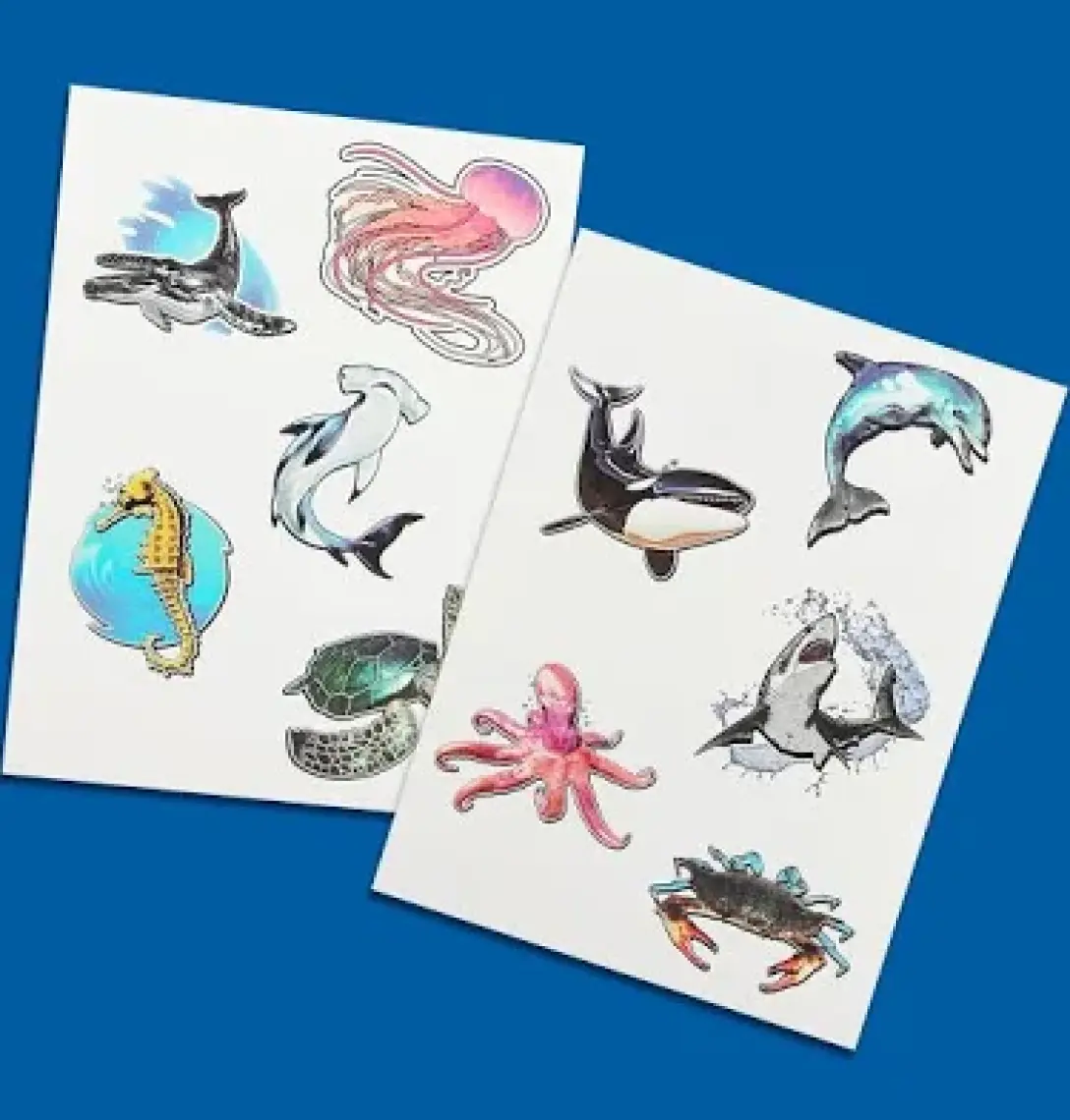 Holo Toyz Holotoyz Tattoo Super Sea Creatures Ar Uyumlu Geçici Dövme