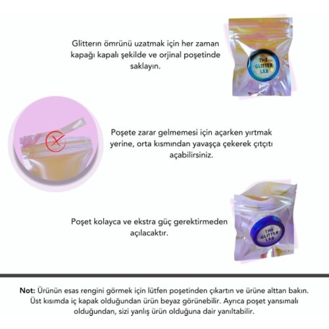 The Glitter Lab - Jel Formlu Parlak Glitter - Baby ~10 gr