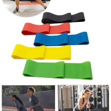 Leyaton 5'li Set Aerobik Band Latex Aerobik Bandı Pilates Yoga Lastiği