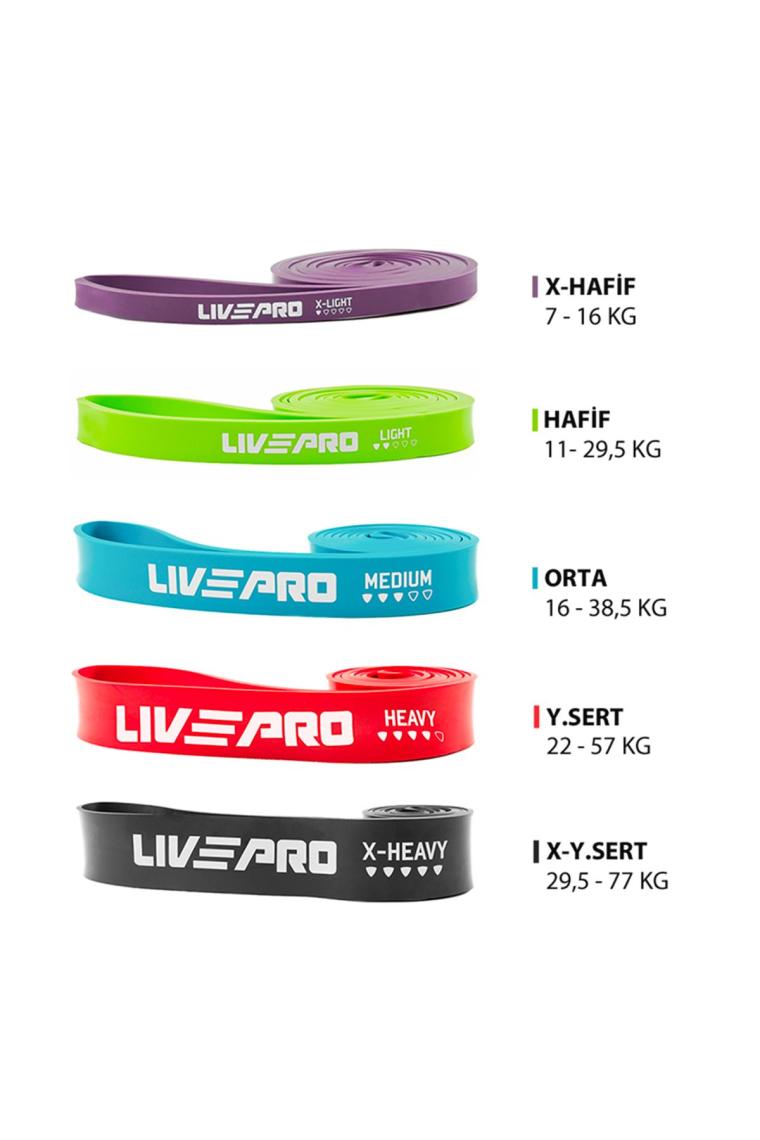 Livepro LP8410-XL X-Hafif Sert Egzersiz Lastiği-Loop Band
