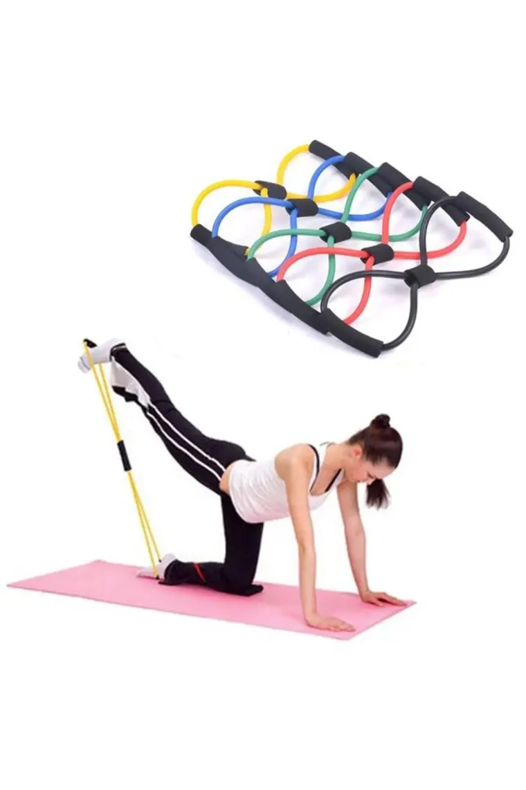 Jetfast Egzersiz Spor Plates Direnç Bantı Pilates İpi Jimnastik Lastiği