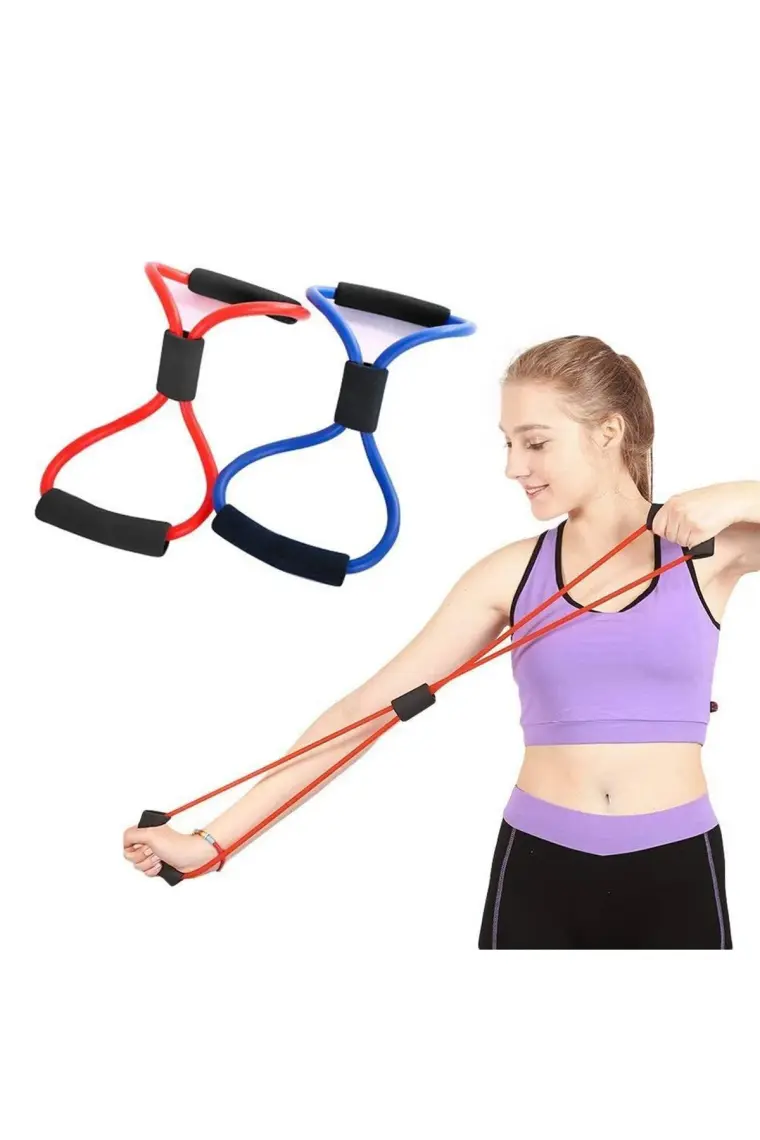 Jetfast Egzersiz Spor Plates Direnç Bantı Pilates İpi Jimnastik Lastiği