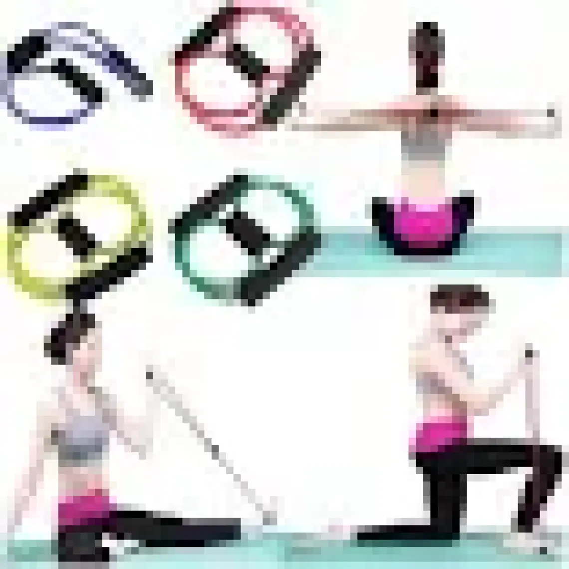 Jetfast Egzersiz Spor Plates Direnç Bantı Pilates İpi Jimnastik Lastiği