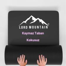 Premium Pilates Yoga Matı,Spor Matı,Egzersiz Matı,Pilates Minderi,Kaymaz Taban,180x55 cm 10 mm Siyah