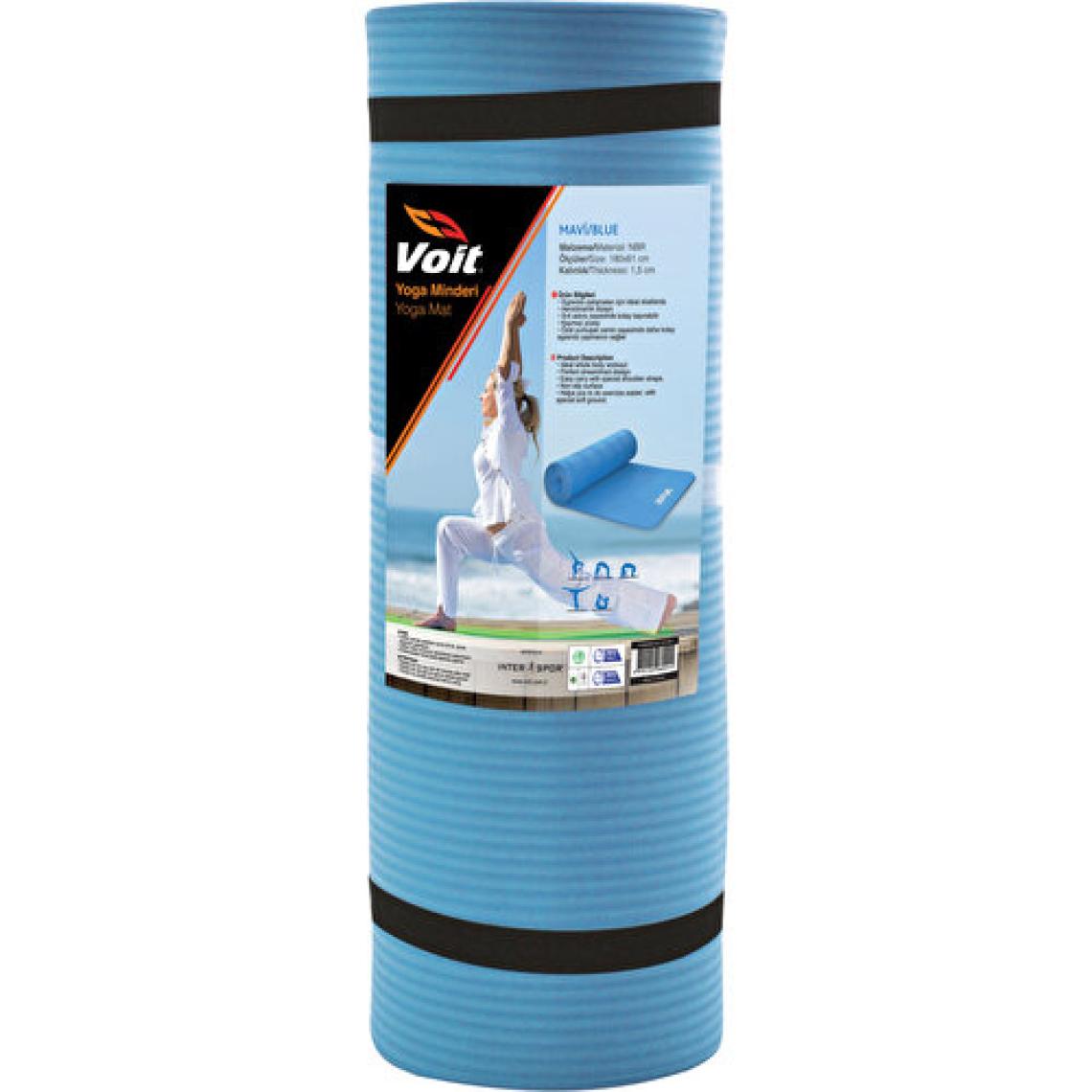 Voit 15mm NBR Yoga ve Pilates Matı Mavi