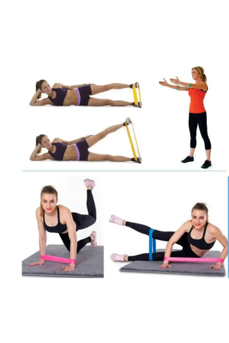 Delta Latex Orta Sert Aerobik Pilates Direnç Egzersiz Bandı Squat Çalışma Lastiği (Uç Kısmı Kapalı)