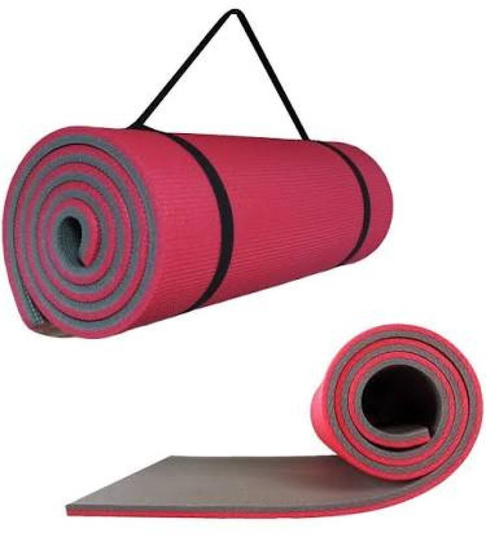 Attack Sport Pilates ve Yoga Matı & Minderi 10 MM. Pembe-Mavi