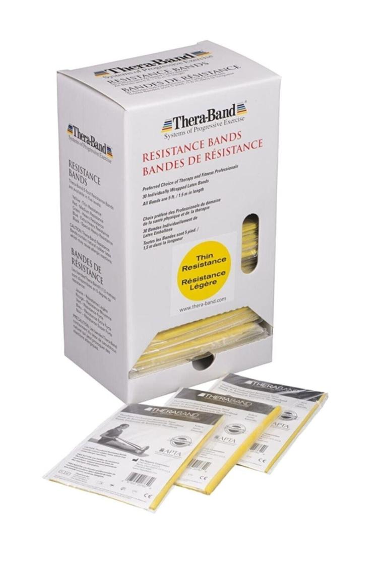 Thera Band 1,5 Metre Sarı Orijinal Paketli Egzersiz Pilates Bandı,sarı Direnç Lastiği