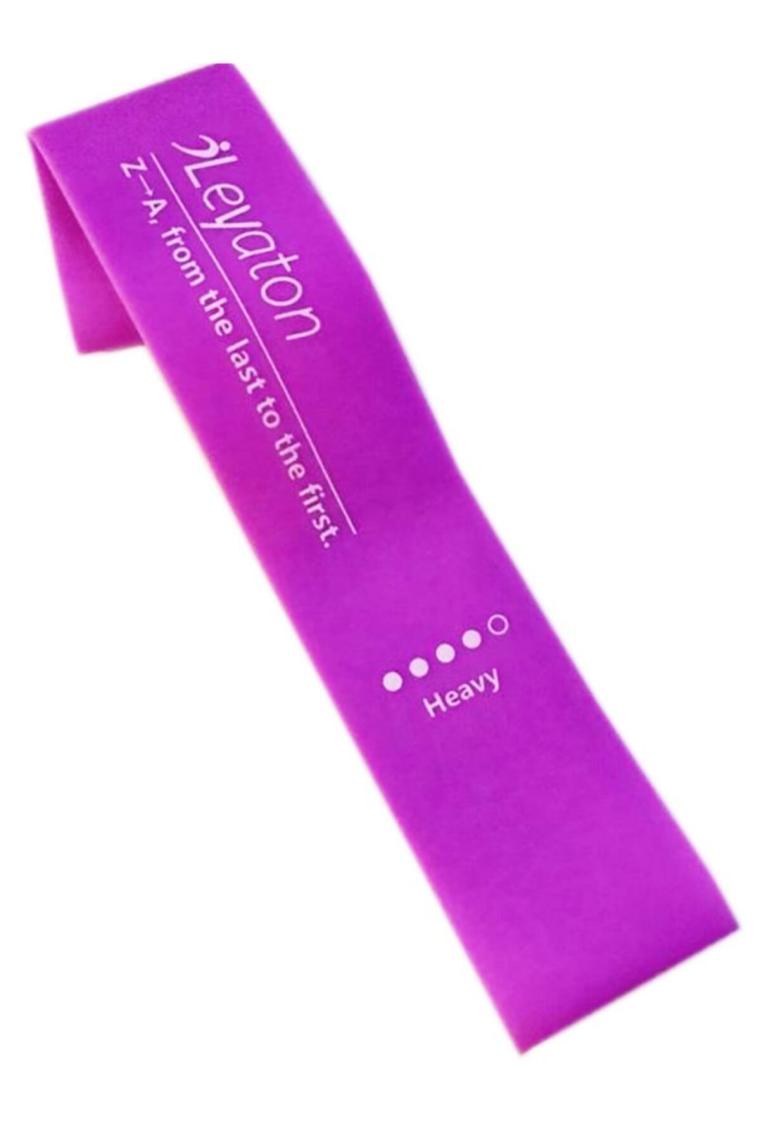 Leyaton Latex Aerobik Band Orta Sert Direnç Lavanta Renk LAB400