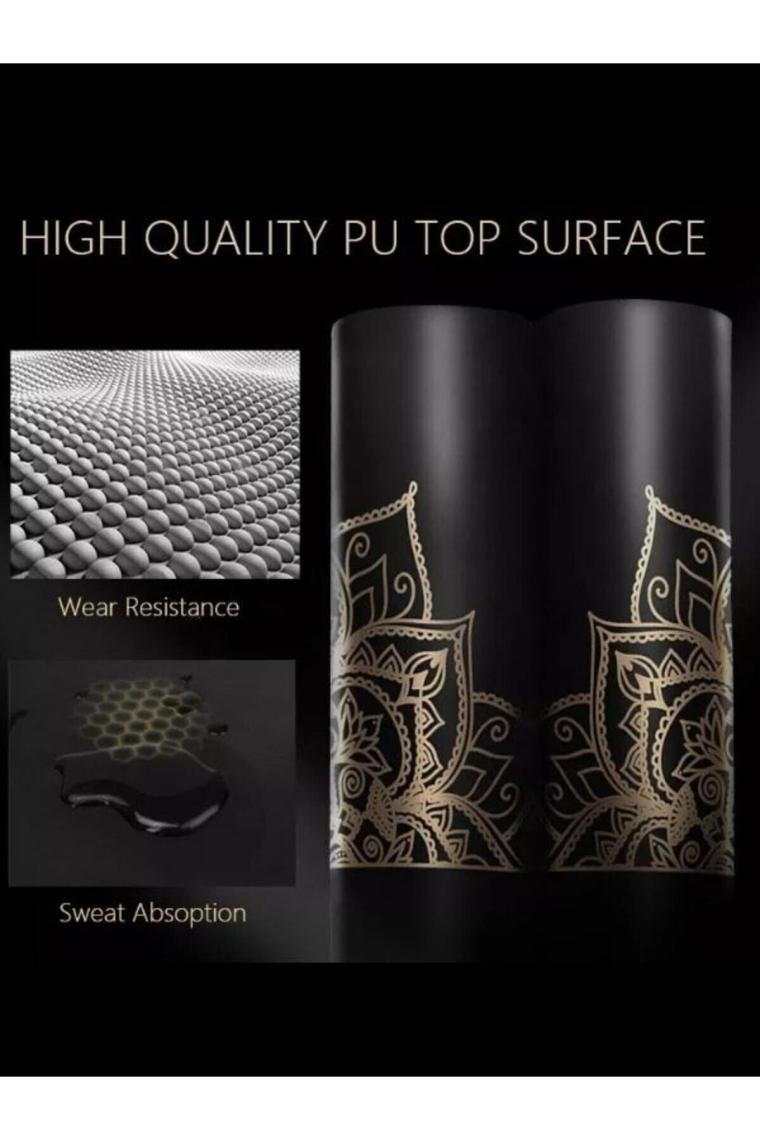 Yoga Matı Premium Quality Gold-black Series 5 Mm