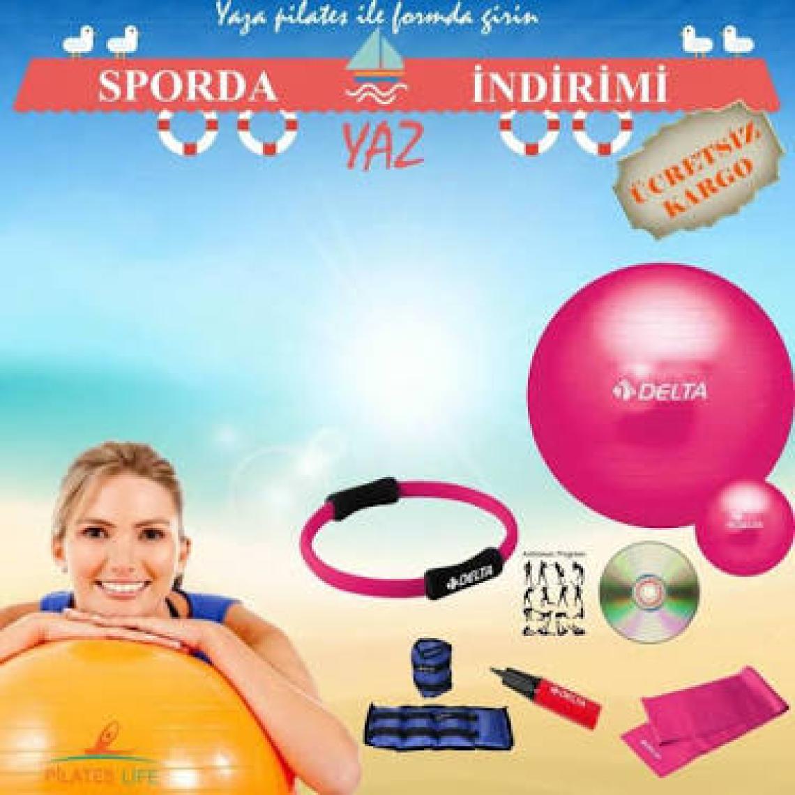 Delta 20 Cm Mavi Dura-strong Mini Pilates Topu Denge Egzersiz Topu