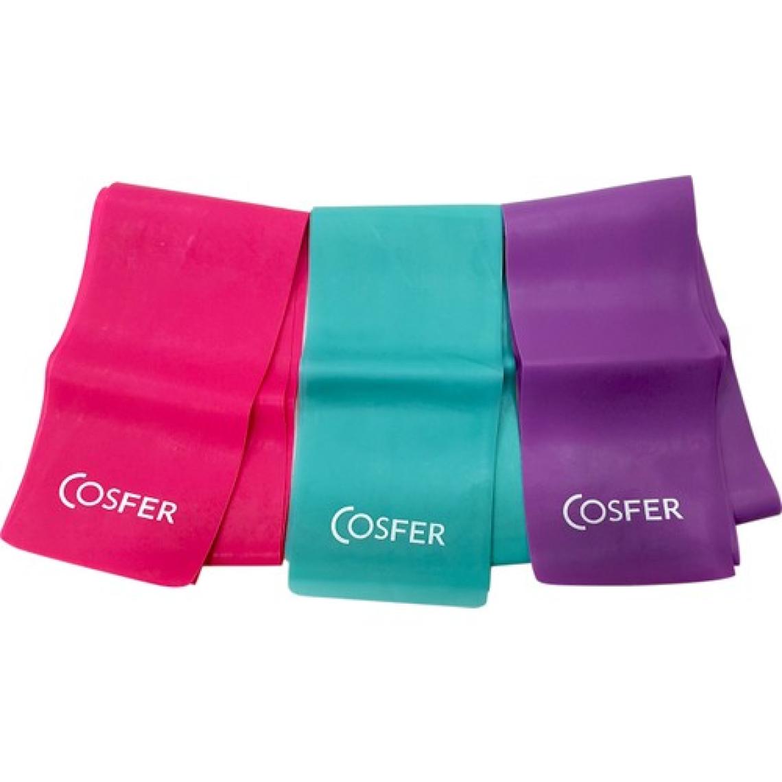 Cosfer 3'lü 120cm Plates Bandı Pilates Lastiği