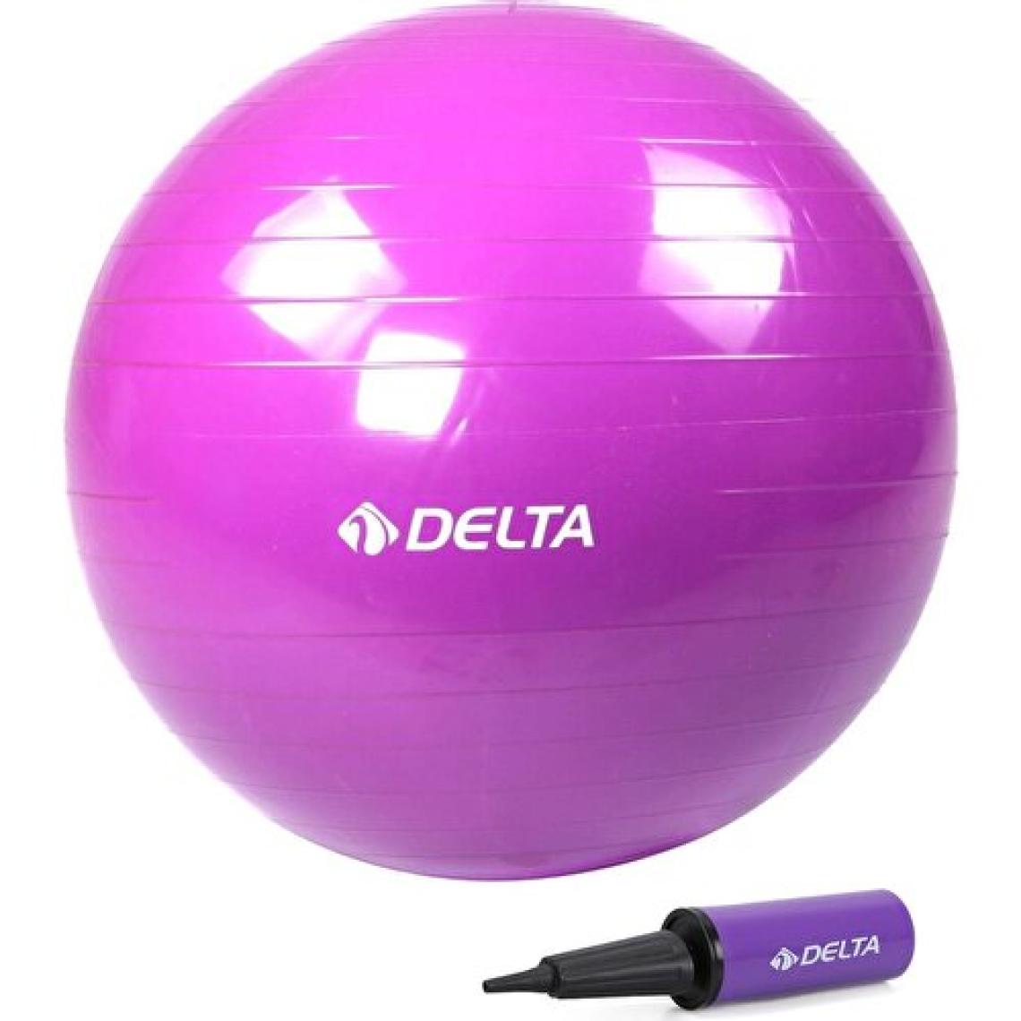 Delta 65 cm Mor Deluxe Pilates Topu Ve Çift Yönlü Pompa Seti