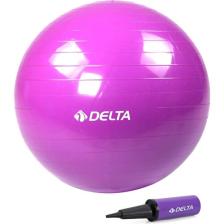 Delta 65 cm Mor Deluxe Pilates Topu Ve Çift Yönlü Pompa Seti