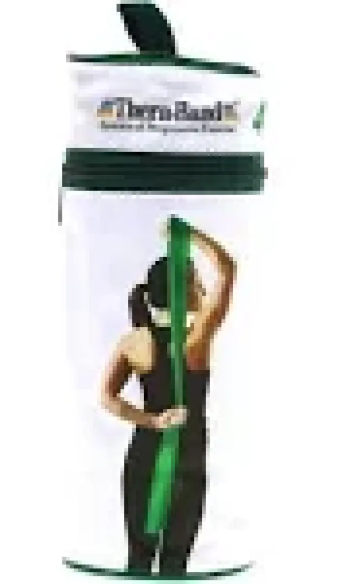 Thera-Band 12194 Çantalı Egzersiz Bandı 2.5 Metre Sert Yeşil