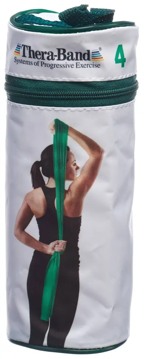 Thera-Band 12194 Çantalı Egzersiz Bandı 2.5 Metre Sert Yeşil