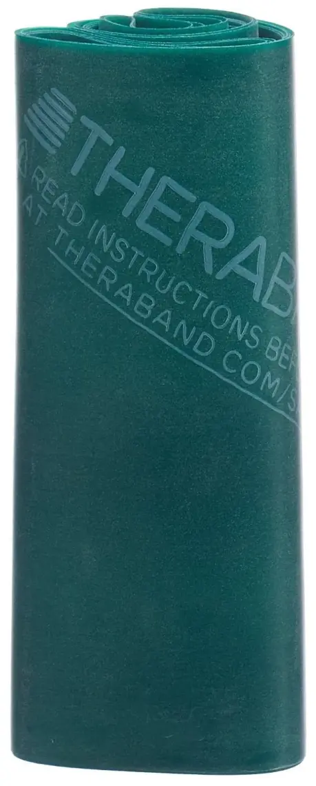 Thera-Band 12194 Çantalı Egzersiz Bandı 2.5 Metre Sert Yeşil