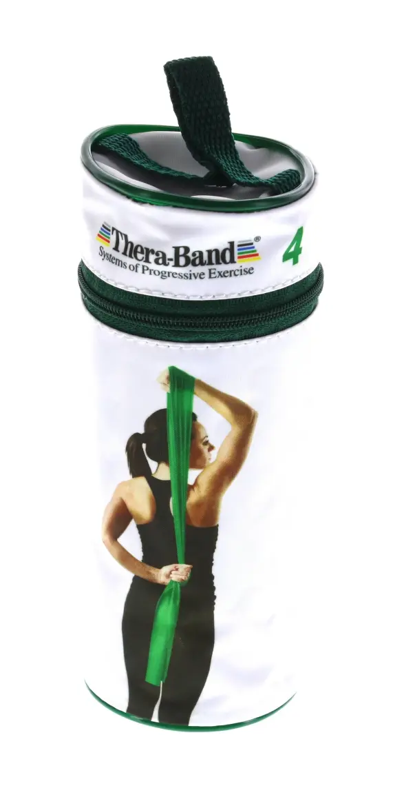 Thera-Band 12194 Çantalı Egzersiz Bandı 2.5 Metre Sert Yeşil