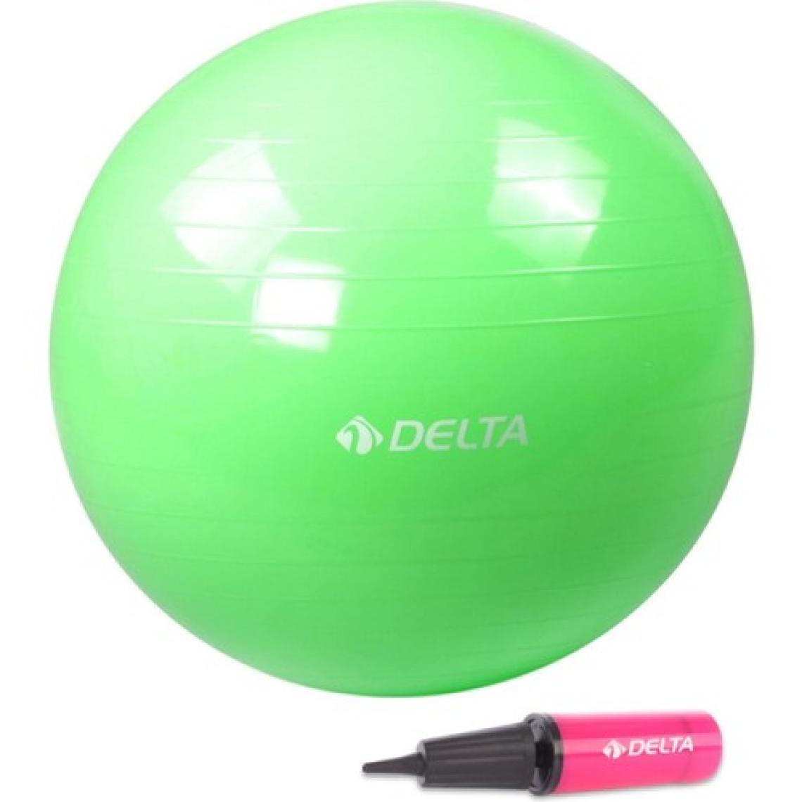 Delta 65 cm Yeşil Deluxe Pilates Topu Ve Çift Yönlü Pompa Seti