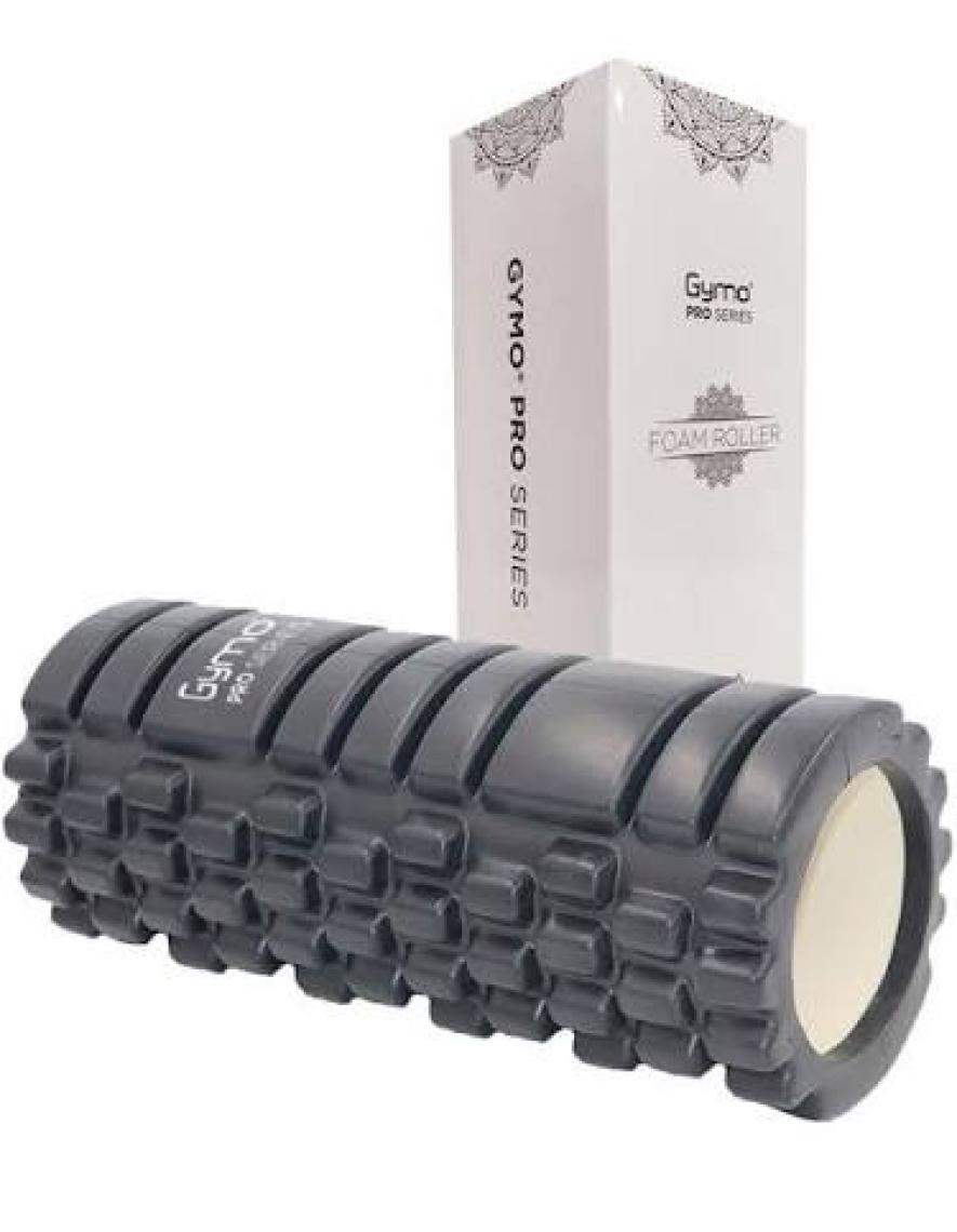 Gymo Pro Series Foam Roller Pilates Masaj Rulosu Siyah