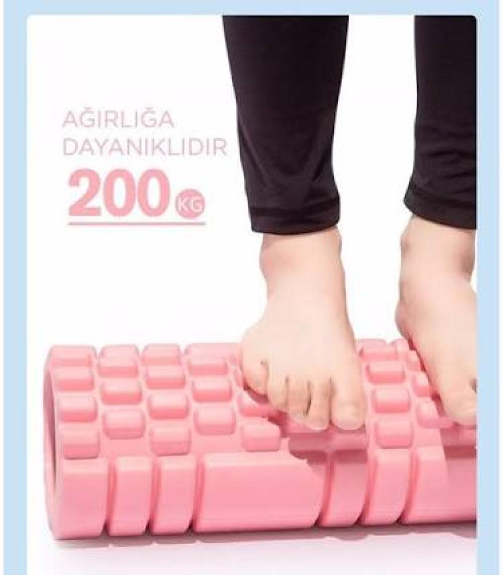 Gymo Pro Series Foam Roller Pilates Masaj Rulosu Siyah