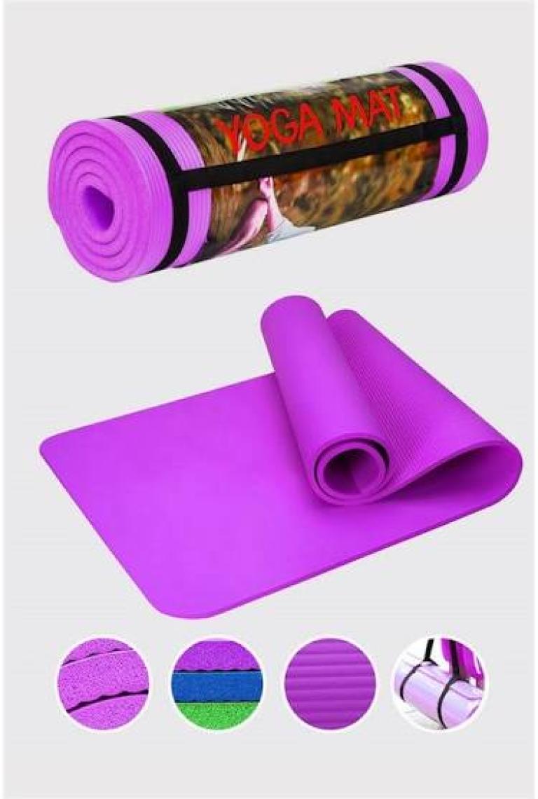 Cosfer CSF-15MM-MR Pilates Matı 15 mm. Silikon - Mor