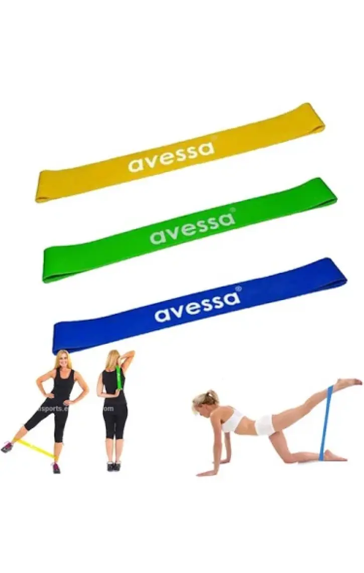 Avessa Latex Aerobik Band 1 Mm İnce Sarı