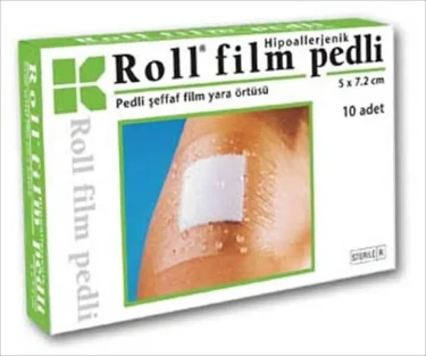 Film Pedli - Steril - Su Geçirmez - Yara Sargısı- Hipoalerjenik - 10 Adet 5x7,2cm.
