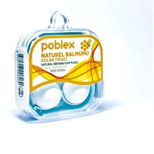 Poblex Naturel Balmumu Kulak Tıkacı 1 Çift (2 adet) Kutulu