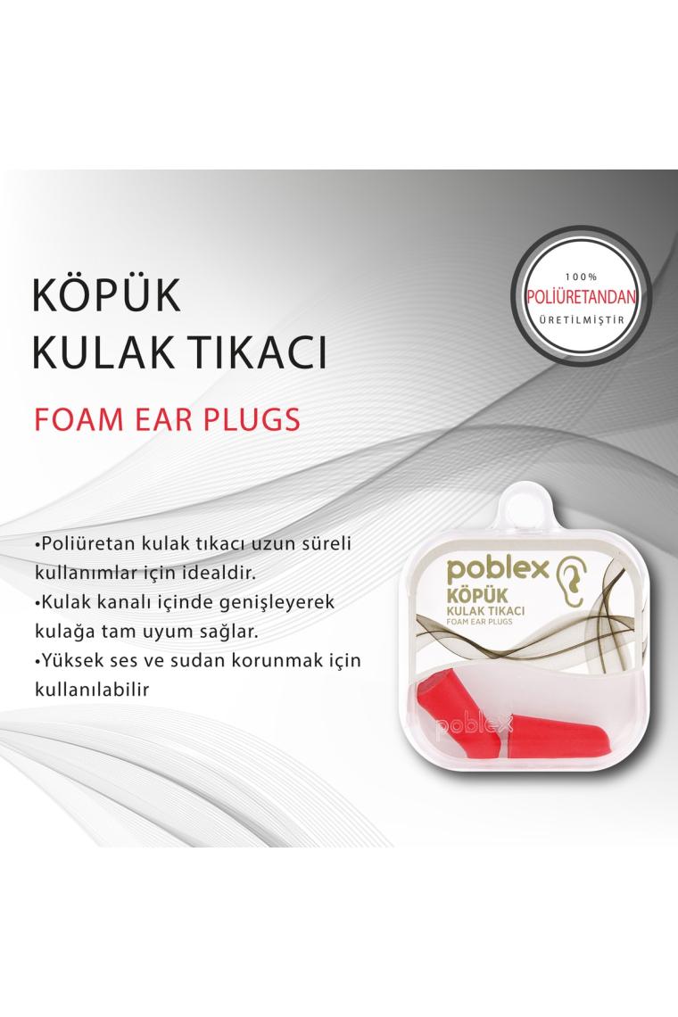 Köpük Kulak Tıkacı - Kulak Koruyucu Tıpası