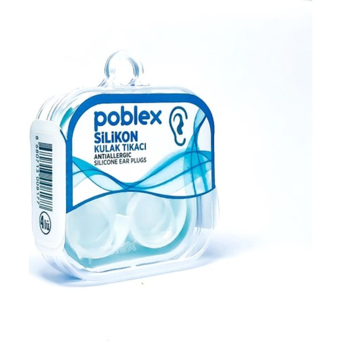 Poblex Antialerjik Silikon 2'li Kulak Tıkacı