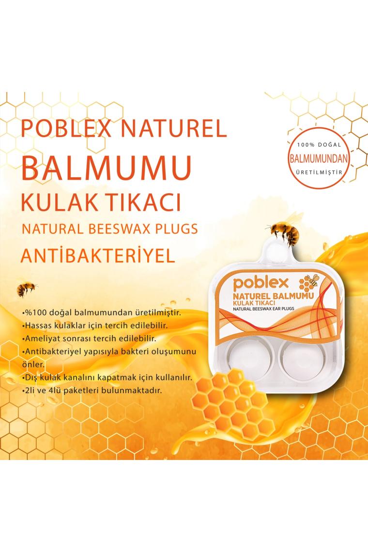 Naturel Balmumu Kulak Tıkacı 1 Çift (2 ADET) Kutulu