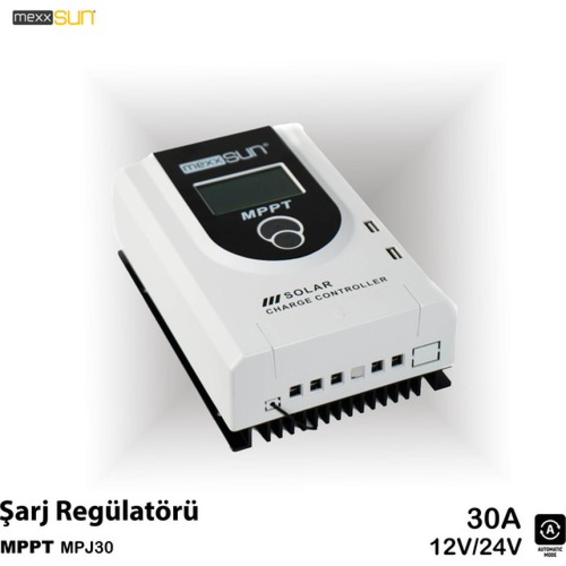 MEXXSUN 30 AMPER MPPT SOLAR ŞARJ REGÜLATÖRÜ DİJİTAL