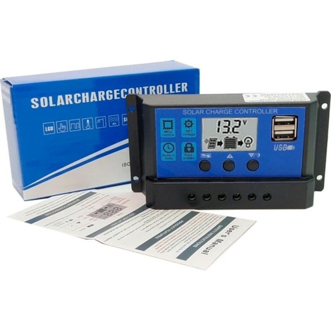 Schulzz PWM Güneş Paneli Solar Şarj Kontrol Cihazı Regülatörü 30A