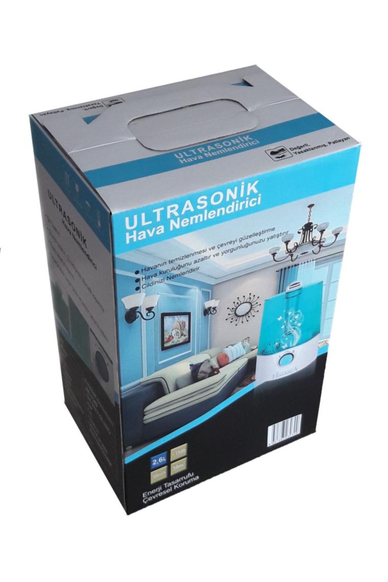 Havvaca Ultrasonik Soguk Buhar Makinası( Oda Nemlenderici ) Hd-1349 Şeffaf