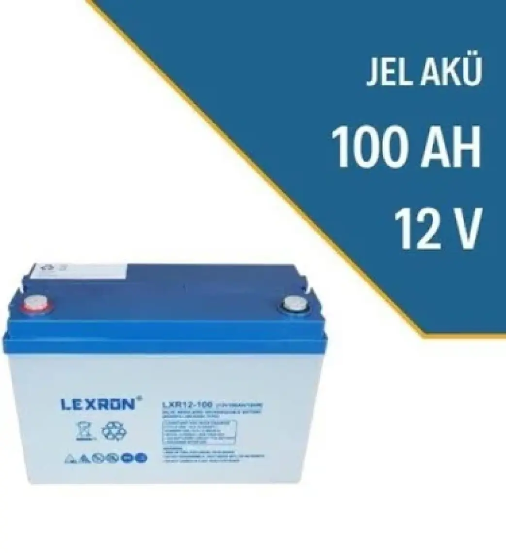 Lexron 12 V Volt 105 Ah Amper Deep Cycle Solar Güneş Jel Akü