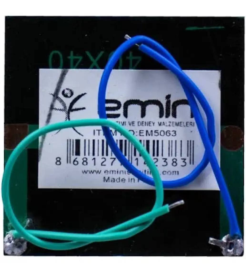 Emin İş Eğitimi Güneş Enerjisi Pili & Paneli 4x4 cm