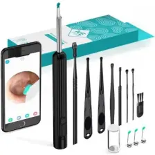 Valkyrie Kablosuz Wifi Kulak Temizleme Kamerası - Ios Android Iphone Uyumlu 1296P Hd LED Otoskop Kamera