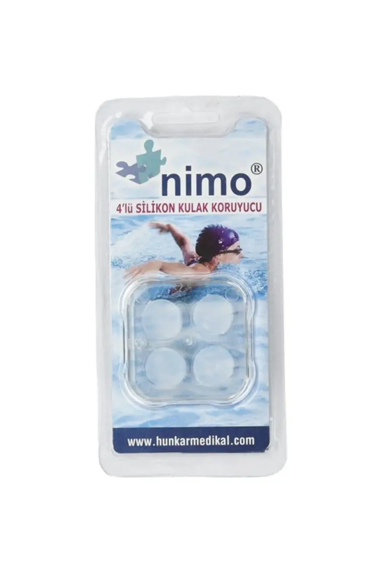 Nimo Silikon Kulak Tıkacı Koruyucu 4 Adet Kutulu